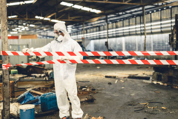 Professional Infectious Disease Decontamination technician working in Mountainside, NJ